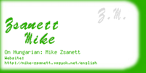 zsanett mike business card
